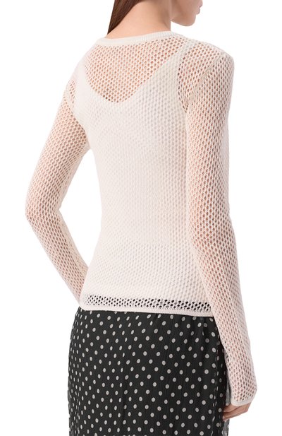 Хлопковый пуловер GANNI, арт. A1070231, фото 4