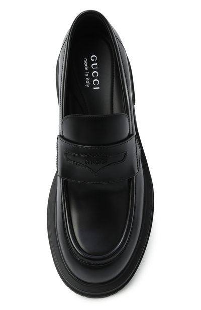 Кожаные лоферы GUCCI, арт. 851396/AADE0, фото 5