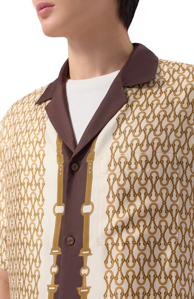 Хлопковая рубашка GUCCI, арт. 794907/ZAUIZ, фото 5