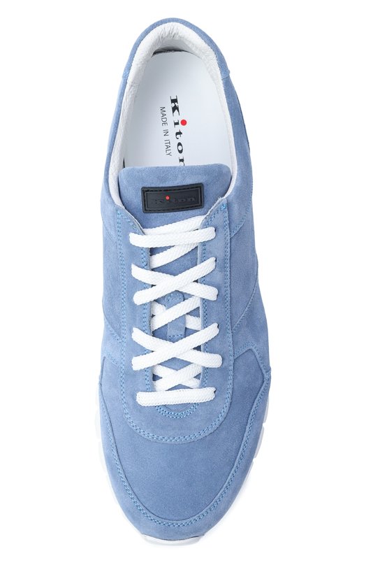 Замшевые кроссовки Kiton USSA077N0010830 Голубой  USSA077N0010830 Фото 5