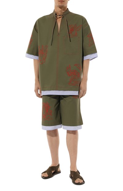 Хлопковые шорты OFF-WHITE, арт. 0MCB072F24FAB001, фото 2