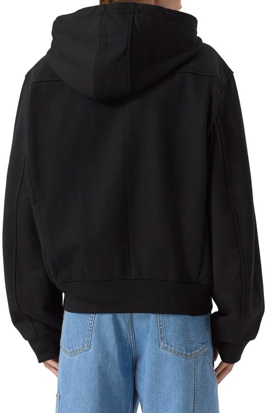 Хлопковая толстовка Dries Van Noten 021148-2611-900 Чёрный  021148-2611-900 Фото 4
