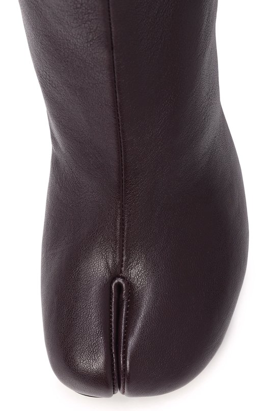 Кожаные ботильоны Tabi Maison Margiela S58WU0246/P3753 Коричневый  S58WU0246/P3753 Фото 6