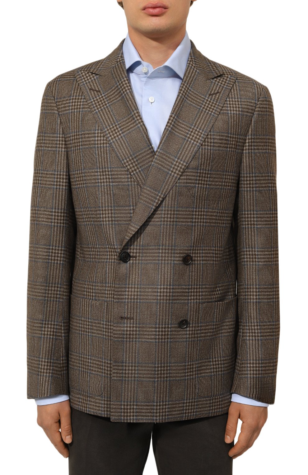 Шерстяной пиджак CORNELIANI коричневого цвета по цене 107500 руб., арт. 94X009-9416309, фото 4 Шерстяной пиджак CORNELIANI, арт. 94X009-9416309, фото 4