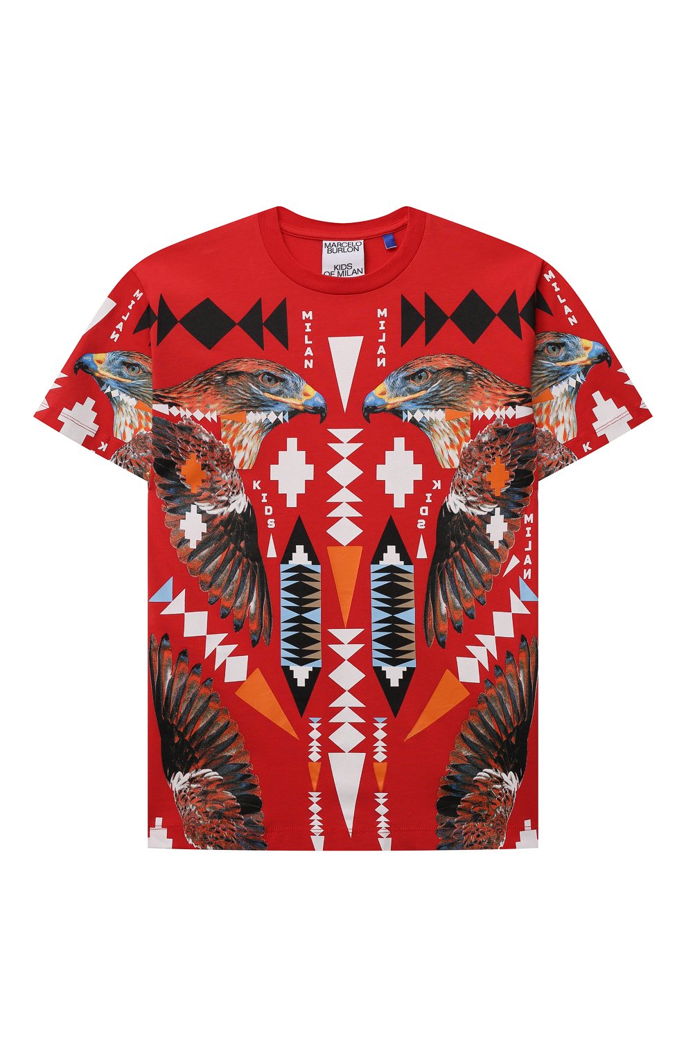 Хлопковая футболка MARCELO BURLON KIDS OF MILAN, арт. CBAA002F21JER013, фото 1