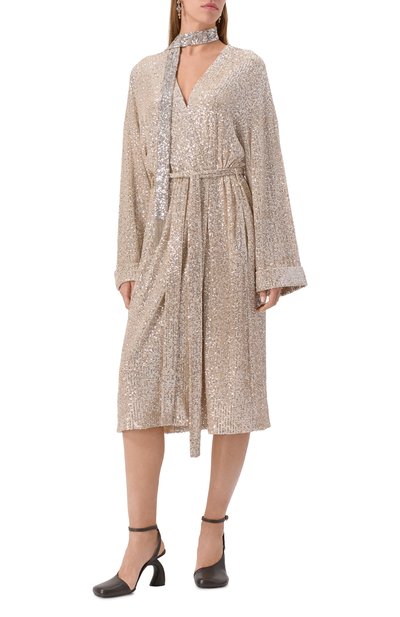 Платье-халат с отделкой пайетками PERVERT, арт. PE25/DR02/90-92-32, фото 2