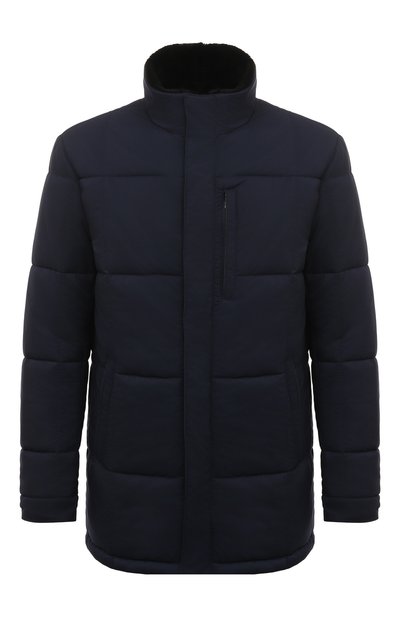 Мужская куртка с воротником из меха нутрии MVST, арт. 53453