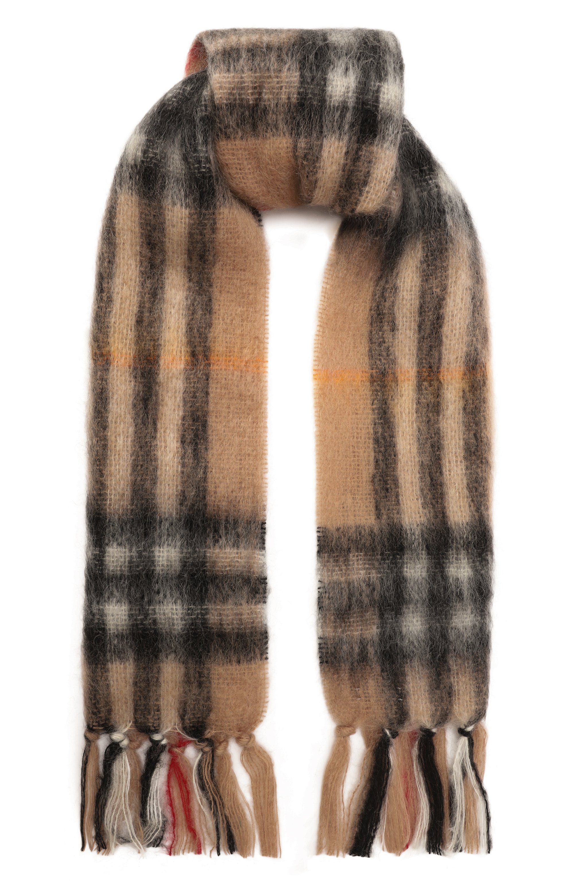 Шерстяной шарф BURBERRY бежевого цвета по цене 73950 руб., арт. 8112967, фото 1 Шерстяной шарф BURBERRY, арт. 8112967, фото 1