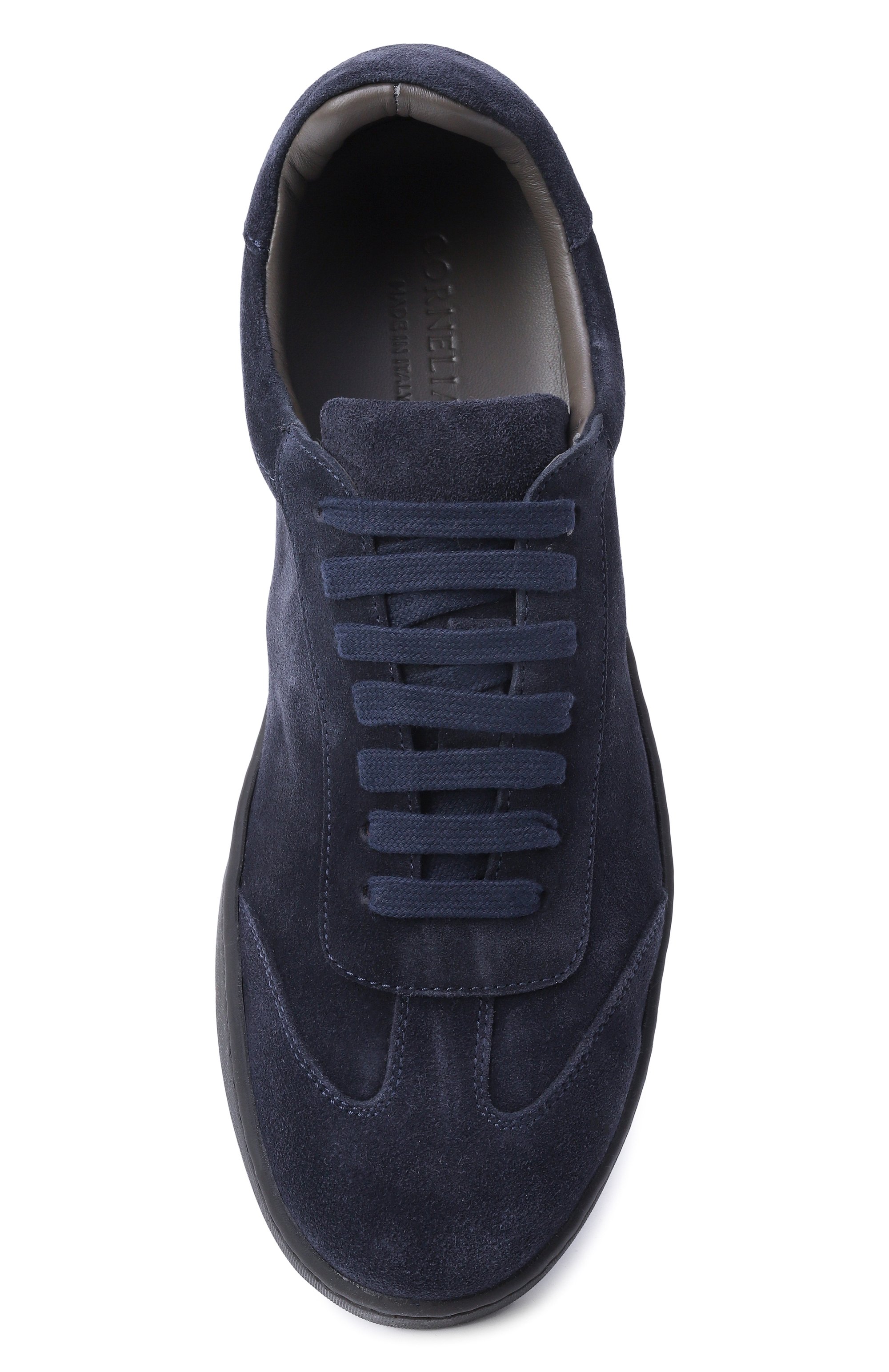 Замшевые кеды CORNELIANI темно-синего цвета по цене 52200 руб., арт. 26TM59-2620932, фото 6 Замшевые кеды CORNELIANI, арт. 26TM59-2620932, фото 6