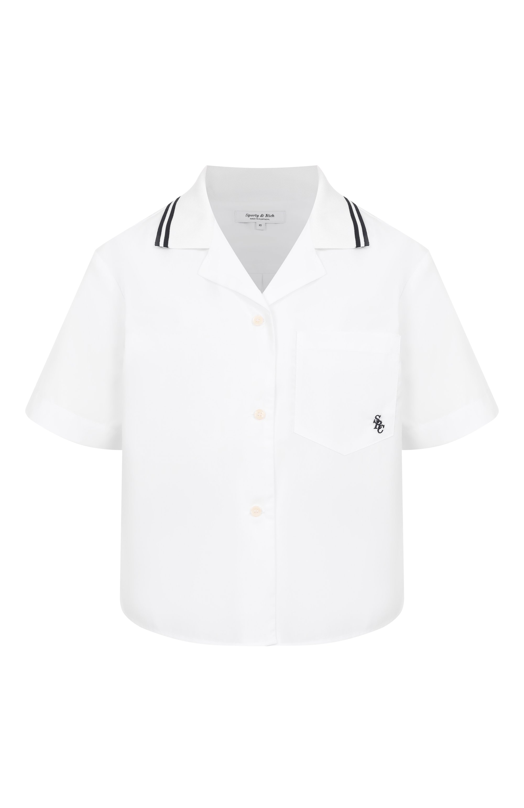 Хлопковая рубашка SPORTY AND RICH, арт. SI023602302WH01, фото 1