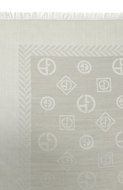 Шарф из шелка и шерсти GIORGIO ARMANI серого цвета по цене 59950 руб., арт. GM001500/AF15663, фото 4 Шарф из шелка и шерсти GIORGIO ARMANI, арт. GM001500/AF15663, фото 4