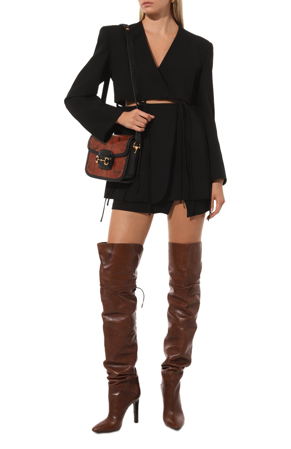 Сумка 1955 horsebit small из кожи питона GUCCI, арт. 602204 LU3HG, фото 7