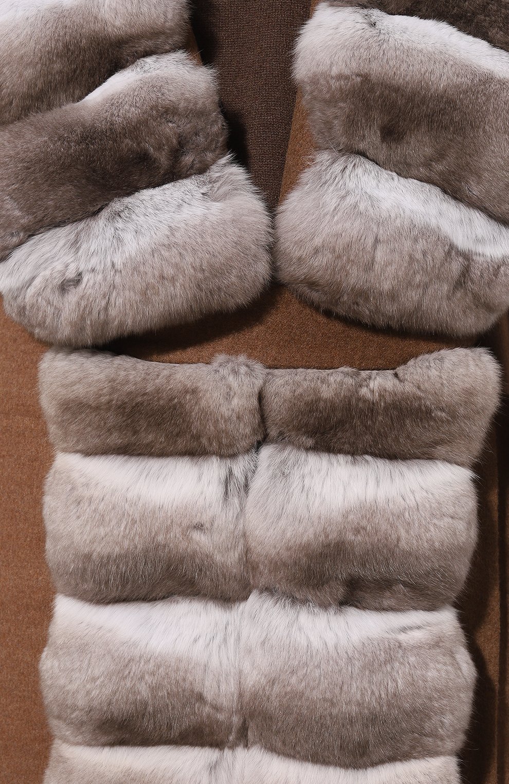 Пальто из шерсти и кашемира с отделкой из шиншиллы MVST, арт. FTBPL-X1395-1CH/LP1444, фото 5