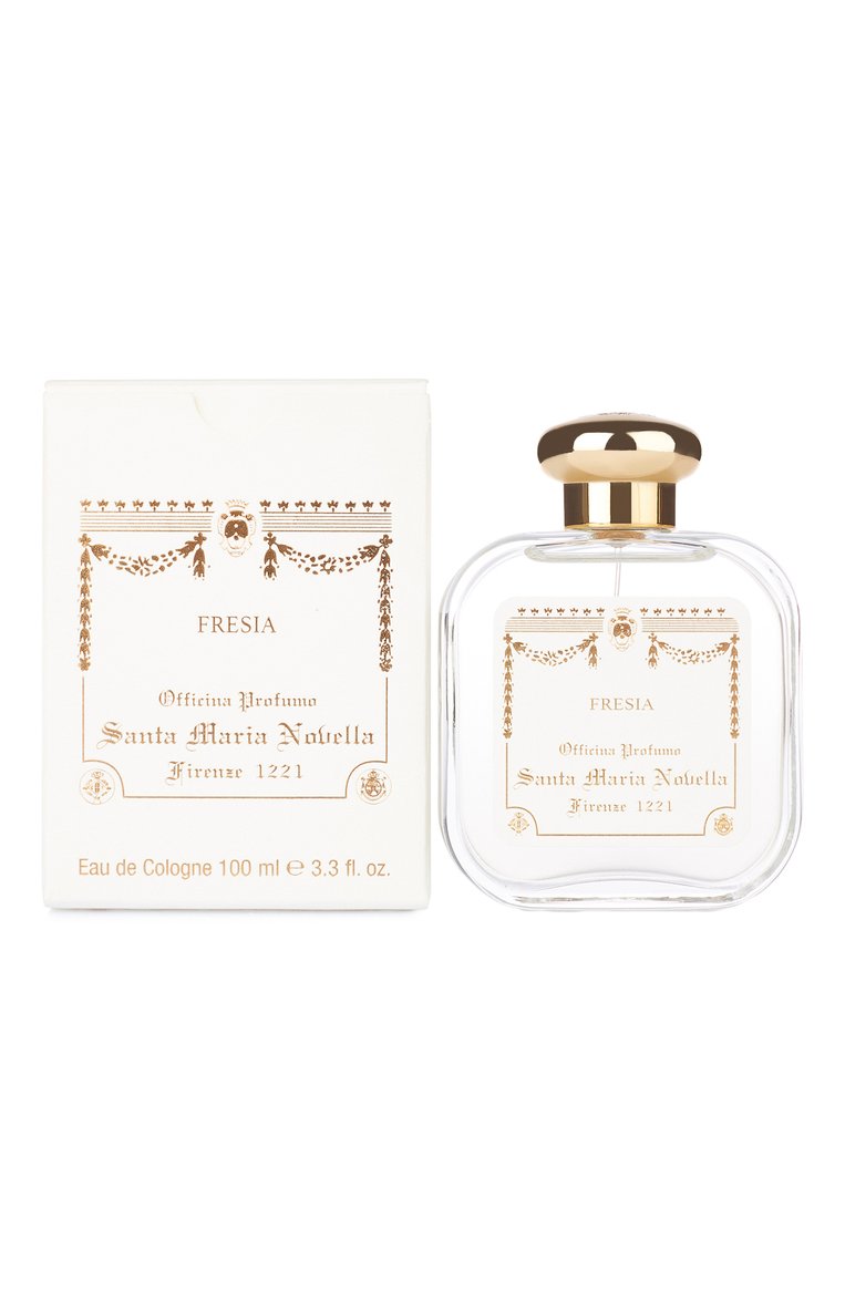 Одеколон fresia (100ml) SANTA MARIA NOVELLA бесцветного цвета, арт. SMN3116001 | Фото 2 (Региональные ограничения белый список (Axapta Mercury): Не проставлено; Нос: Не проставлено; Тип продукта - парфюмерия: Одеколон; Тип аромата: Цветочный; Ограничения доставки: flammable)