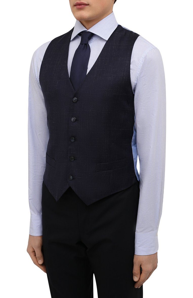 Жилет из шерсти и шелка GIORGIO ARMANI, арт. 8WGGK008/T01JD, фото 3