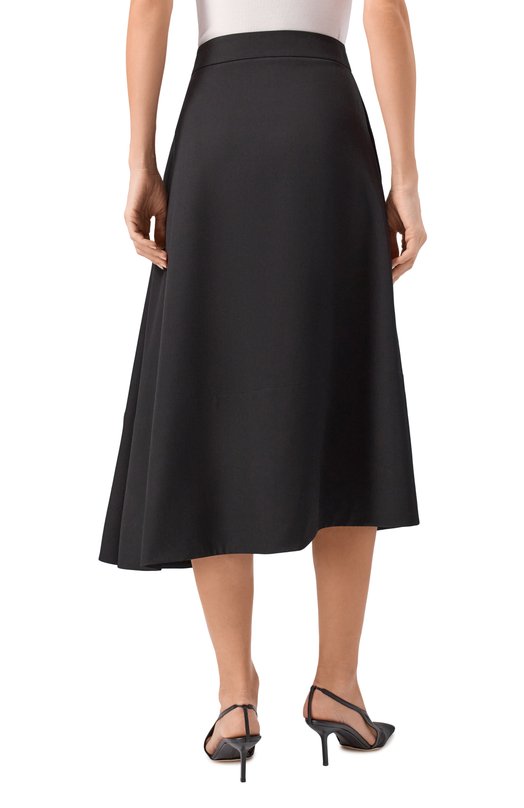 Шерстяная юбка Jil Sander J04MA0005/J40003 Чёрный  J04MA0005/J40003 Фото 4