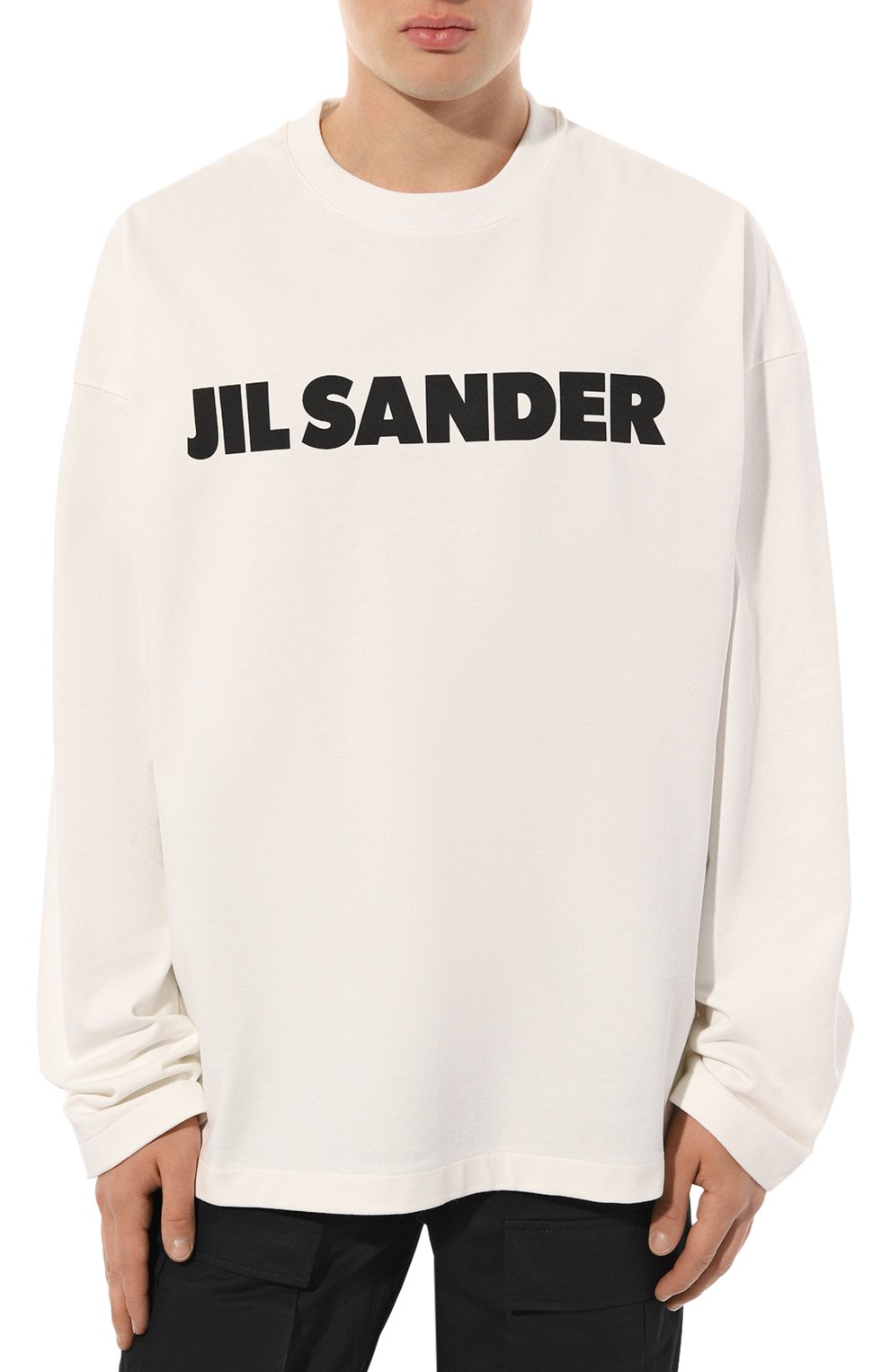 Хлопковый лонгслив JIL SANDER, арт. J22GC0136/J45047, фото 3