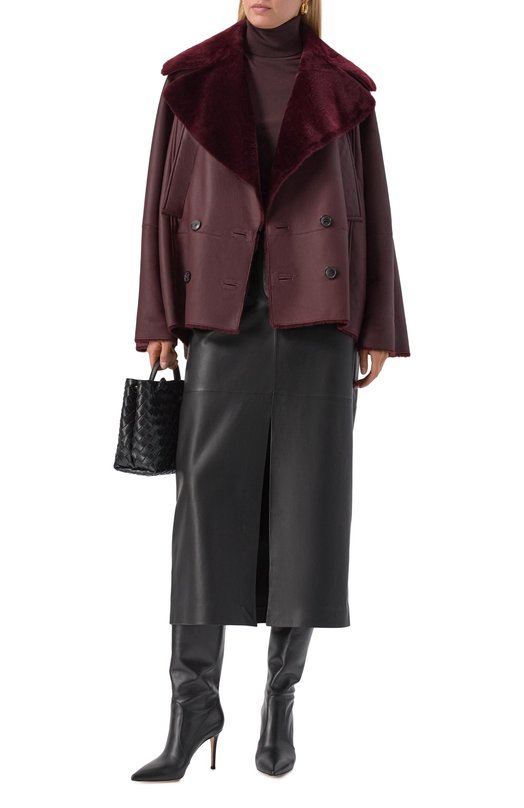 Дубленка из овчины MVST M25.1PW.F002/TEMPESTA Бордовый  M25.1PW.F002/TEMPESTA Фото 2