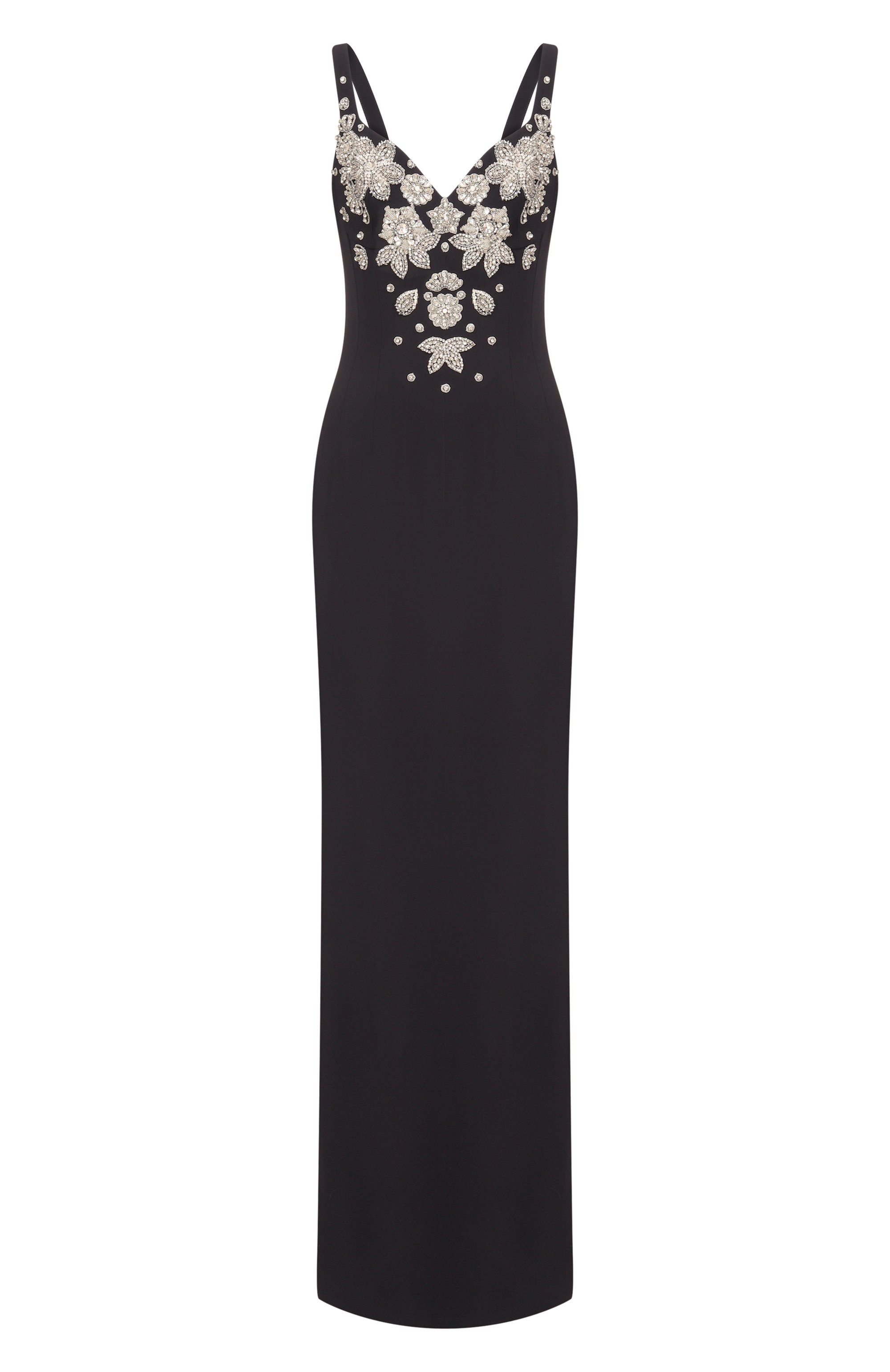Платье из вискозы с отделкой стразами ZUHAIR MURAD, арт. SDR26025/CRCA020, фото 1