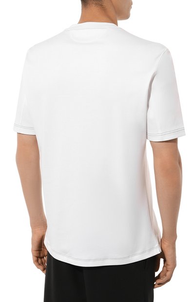 Хлопковая футболка BRUNELLO CUCINELLI, арт. ML8241336P, фото 4