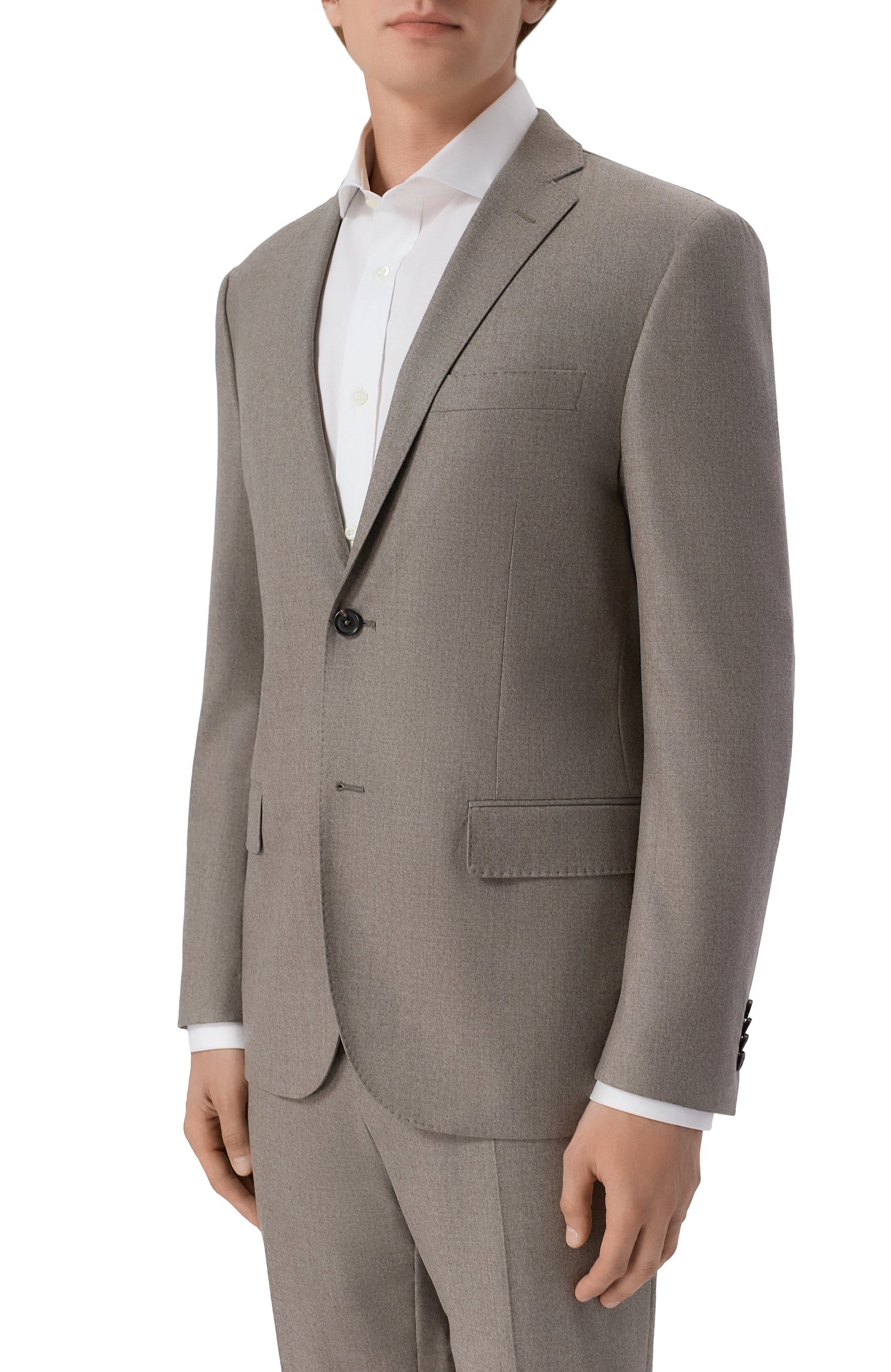 Шерстяной костюм CORNELIANI бежевого цвета по цене 173000 руб., арт. 286005/2A18111_SET, фото 2 Шерстяной костюм CORNELIANI, арт. 286005/2A18111_SET, фото 2