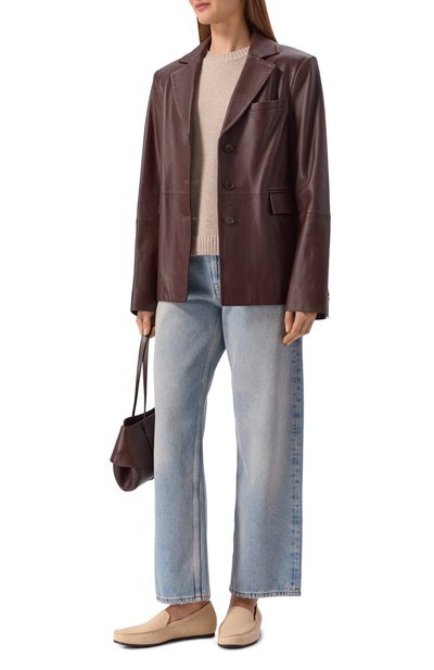 Замшевые лоферы pesaro LOULOU DE SAISON бежевого цвета по цене 66650 руб., арт. PESAR0, фото 3 Замшевые лоферы pesaro LOULOU DE SAISON, арт. PESAR0, фото 3