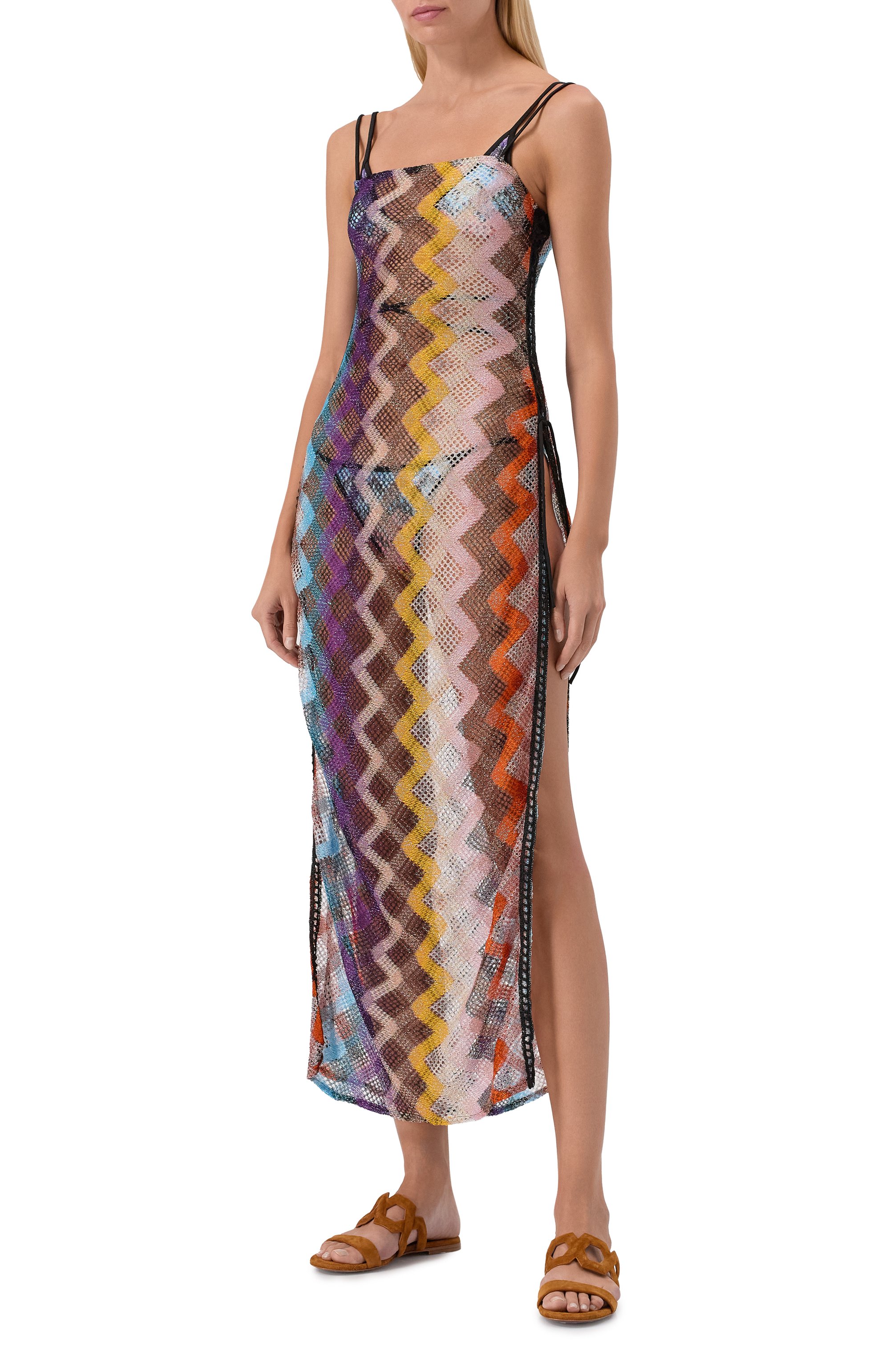 Платье из вискозы MISSONI разноцветного цвета по цене 127500 руб., арт. MS25SQ1L/BR012S, фото 2 Платье из вискозы MISSONI, арт. MS25SQ1L/BR012S, фото 2