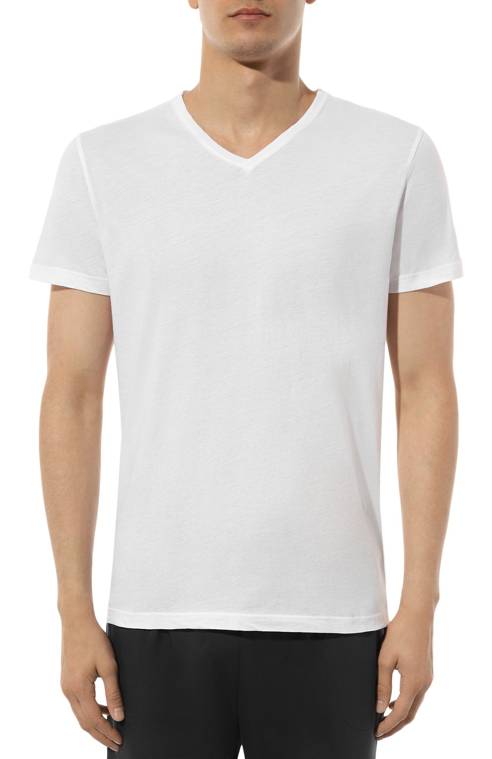 Хлопковая футболка DEREK ROSE белого цвета по цене 11450 руб., арт. 3053/RILE001, фото 3 Хлопковая футболка DEREK ROSE, арт. 3053/RILE001, фото 3