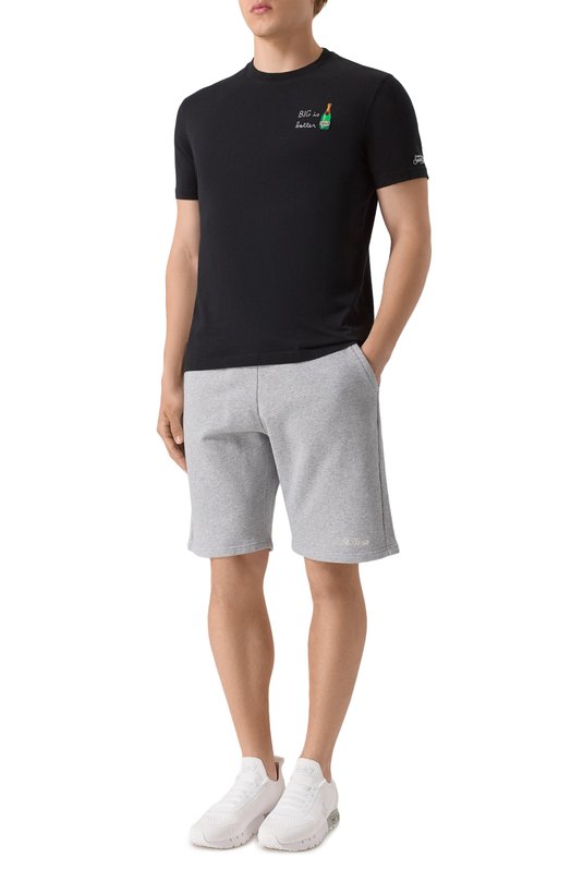 Хлопковые шорты MC2 Saint Barth STBM RANDLE/00133H Серый  STBM RANDLE/00133H Фото 2