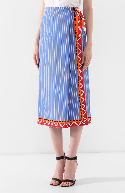 Хлопковая юбка Stella Jean Разноцветный, фото 3