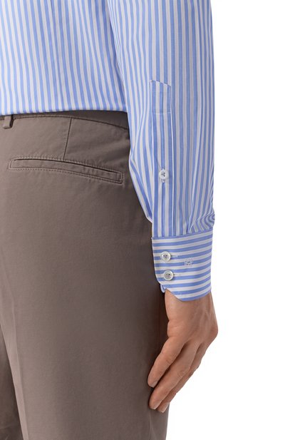 Хлопковая сорочка VAN LAACK голубого цвета по цене 28900 руб., арт. VL-RIK0S-SF/156296, фото 5 Хлопковая сорочка VAN LAACK, арт. VL-RIK0S-SF/156296, фото 5