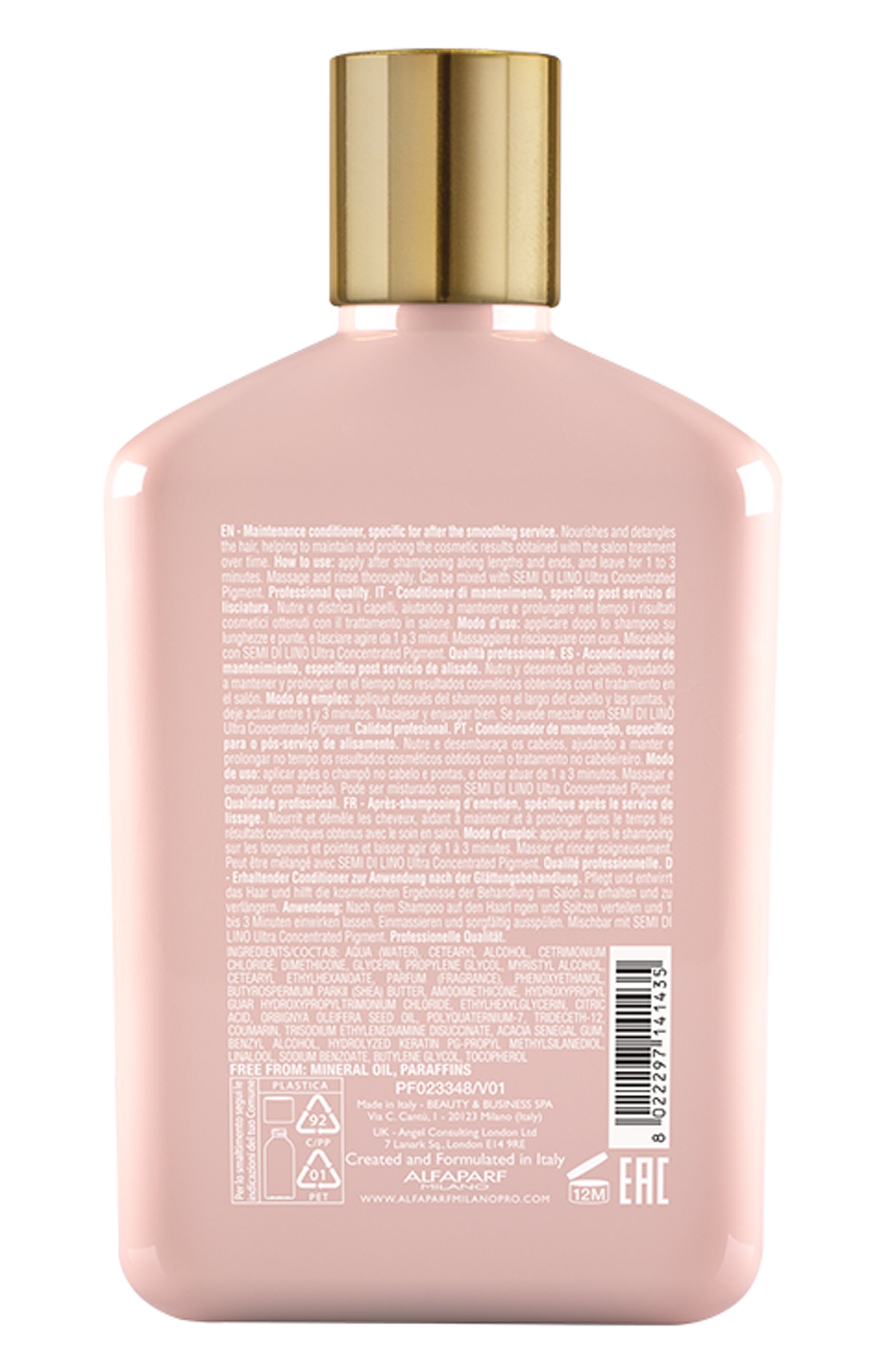 Кератиновый кондиционер для гладкости волос (250ml) ALFAPARF MILANO PROFESSIONAL бесцветного цвета по цене 3210 руб., арт. 23348, фото 3 Кератиновый кондиционер для гладкости волос (250ml) ALFAPARF MILANO PROFESSIONAL, арт. 23348, фото 3