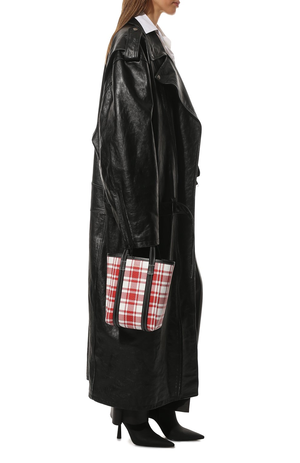 Сумка-шопер barbes BALENCIAGA красного цвета по цене 134000 руб., арт. 672983/2100P, фото 3 Сумка-шопер barbes BALENCIAGA, арт. 672983/2100P, фото 3