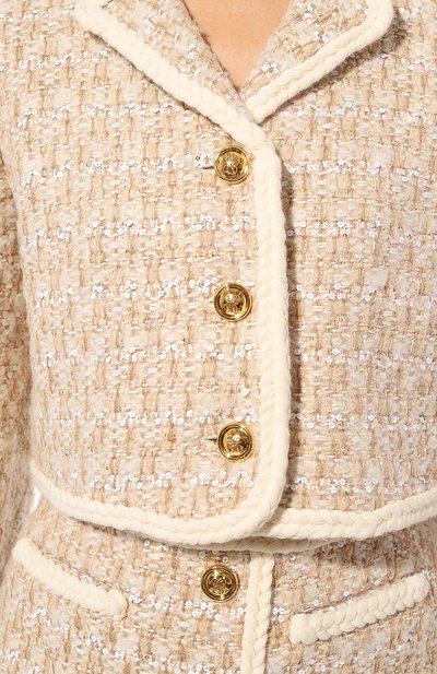 Твидовый жакет GIAMBATTISTA VALLI, арт. 24FWPVCA6007-04UBE, фото 5