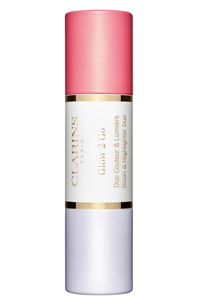 Женские румяна и хайлайтер в двустороннем стике glow 2 go, 01 CLARINS, арт. 80045058