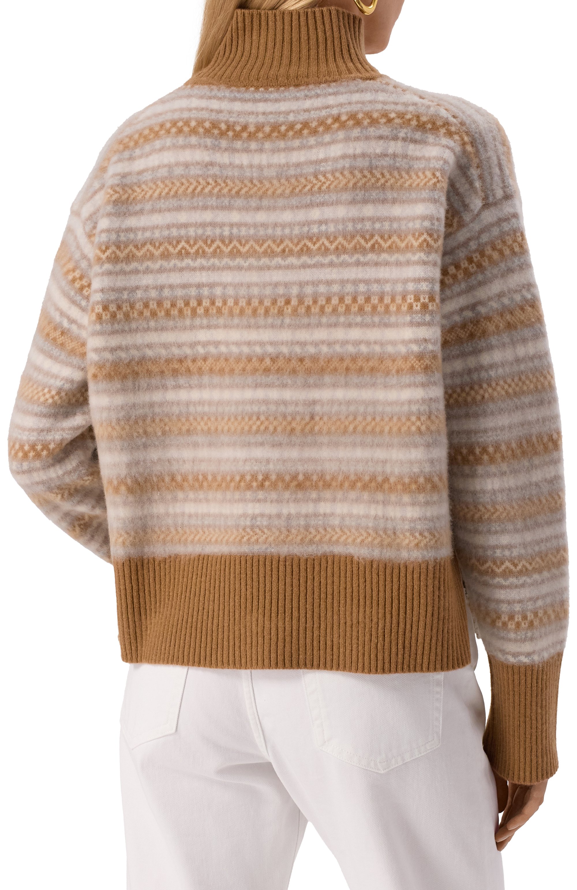 Кашемировый свитер MVST бежевого цвета по цене 157500 руб., арт. MKNSW030_4D/ME24072, фото 4 Кашемировый свитер MVST, арт. MKNSW030_4D/ME24072, фото 4