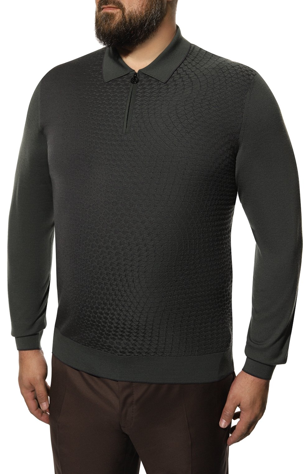 Поло из шерсти и шелка STEFANO RICCI, арт. K606303P30/F22458, фото 3