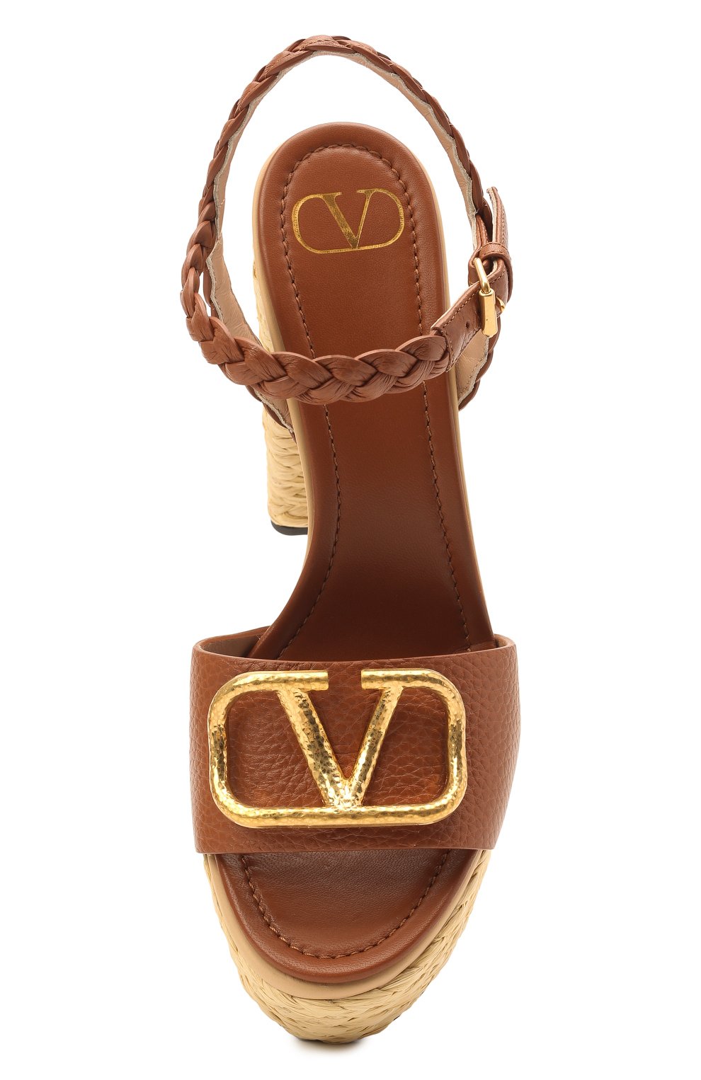 Кожаные босоножки vlogo signature VALENTINO, арт. VW2S0AX6/DWX, фото 5