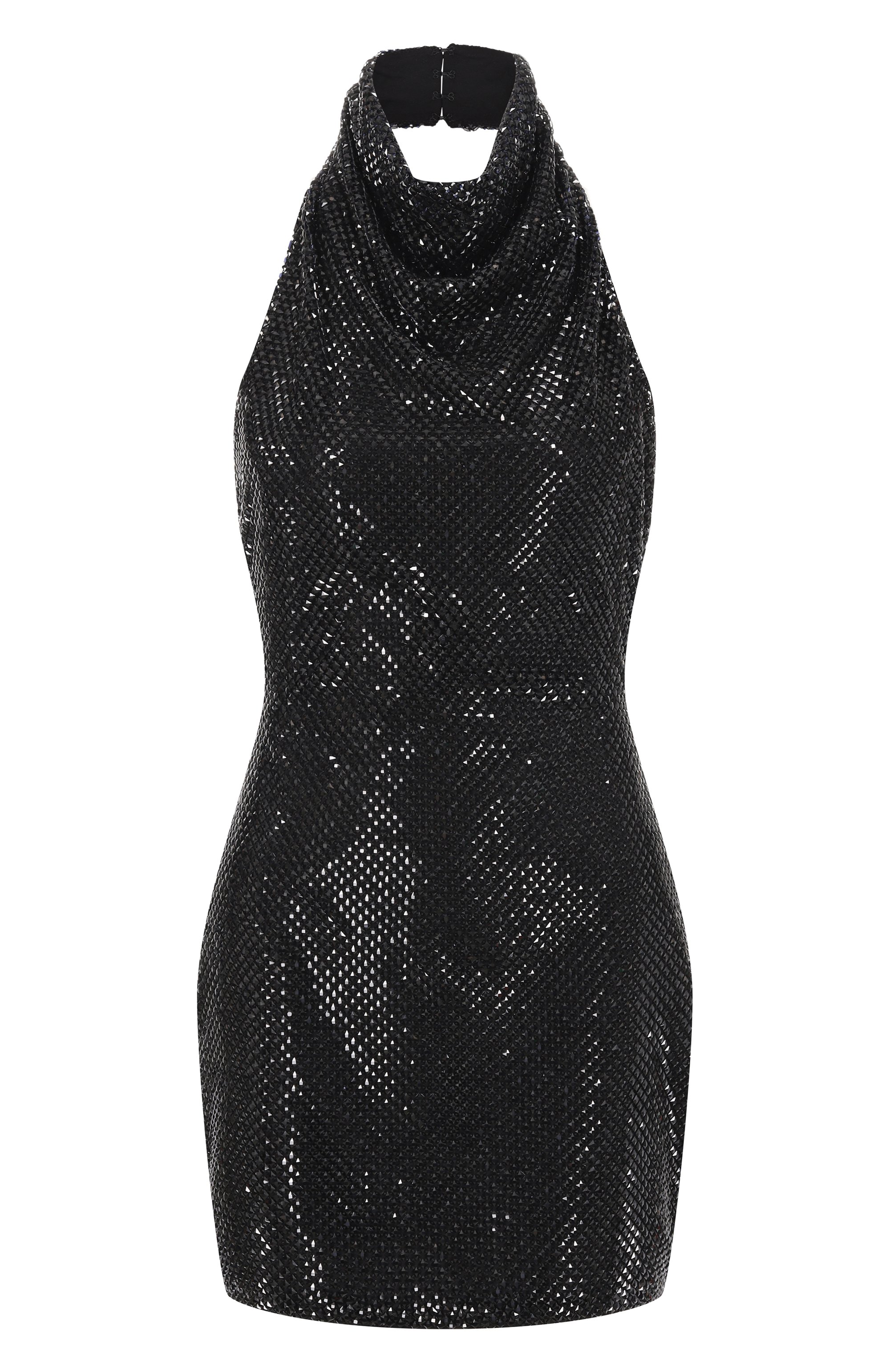 Платье с отделкой стразами KAMILLA PURSHIE черного цвета по цене 260000 руб., арт. KP 2026/17, фото 1 Платье с отделкой стразами KAMILLA PURSHIE, арт. KP 2026/17, фото 1