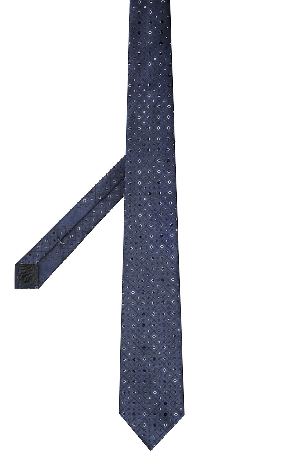 Шелковый галстук ZEGNA темно-синего цвета по цене 23350 руб., арт. Z9E21/100, фото 2 Шелковый галстук ZEGNA, арт. Z9E21/100, фото 2
