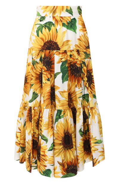 Женская хлопковая юбка DOLCE & GABBANA, арт. F4BM0T/HS5EB