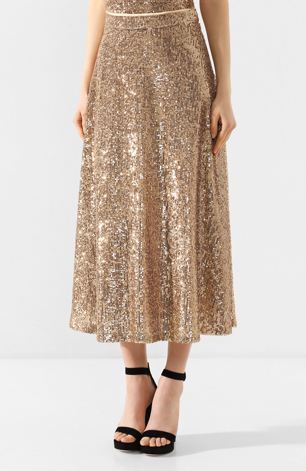 Юбка с пайетками IN THE MOOD FOR LOVE бежевого цвета по цене 59400 руб., арт. ILLARIA SKIRT, фото 3 Юбка с пайетками IN THE MOOD FOR LOVE, арт. ILLARIA SKIRT, фото 3