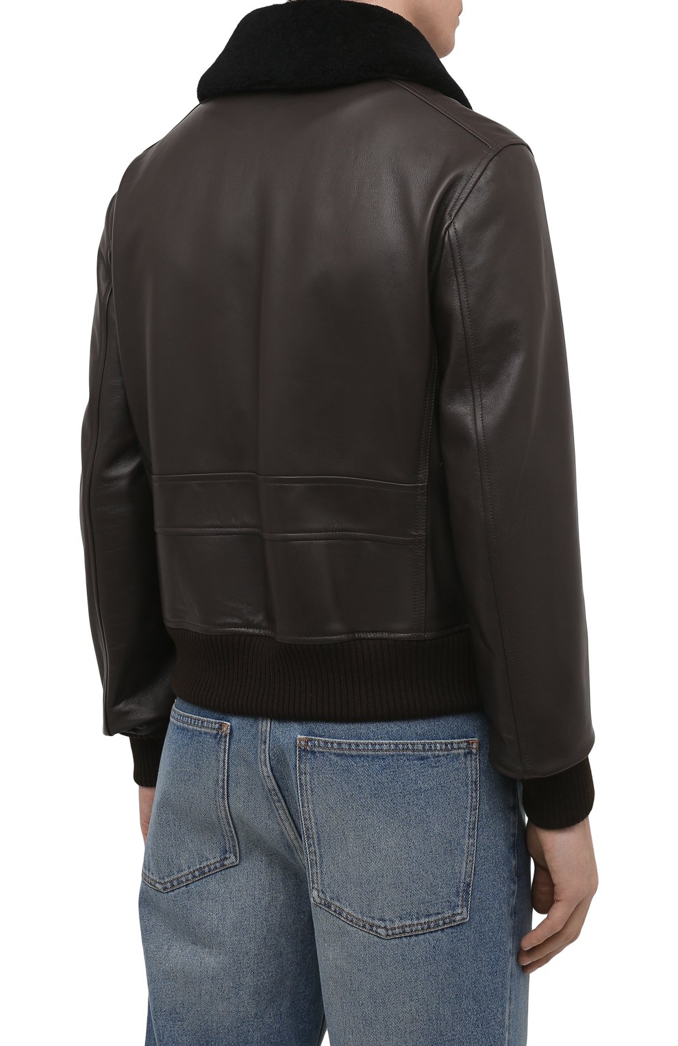 Кожаный бомбер с меховой отделкой LANVIN, арт. RM-LF0003-CM23-P21, фото 4