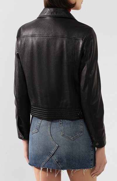 Кожаная куртка SAINT LAURENT, арт. 605742/YC20C, фото 4