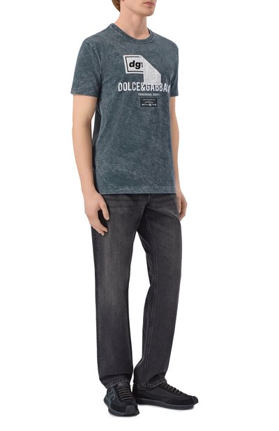 Мужские комбинированные кроссовки dg cushion DOLCE & GABBANA, арт. CS2288/A5355