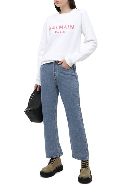 Хлопковый свитшот BALMAIN, арт. VF13691/B002, фото 2
