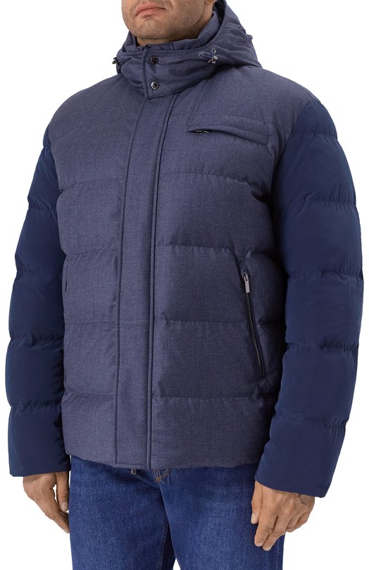 Шерстяной пуховик Paul&Shark 15312712/3XL-6XL Синий  15312712/3XL-6XL Фото 3
