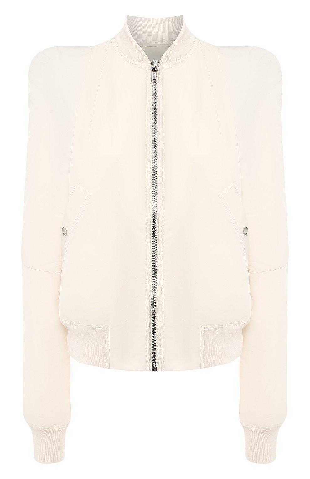 Бомбер RICK OWENS бежевого цвета по цене 162000 руб., арт. RP20S1728/FRT, фото 1 Бомбер RICK OWENS, арт. RP20S1728/FRT, фото 1