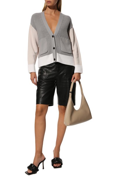 Шерстяной кардиган WINDSOR серого цвета по цене 49950 руб., арт. 52 DP806 10010517, фото 2 Шерстяной кардиган WINDSOR, арт. 52 DP806 10010517, фото 2