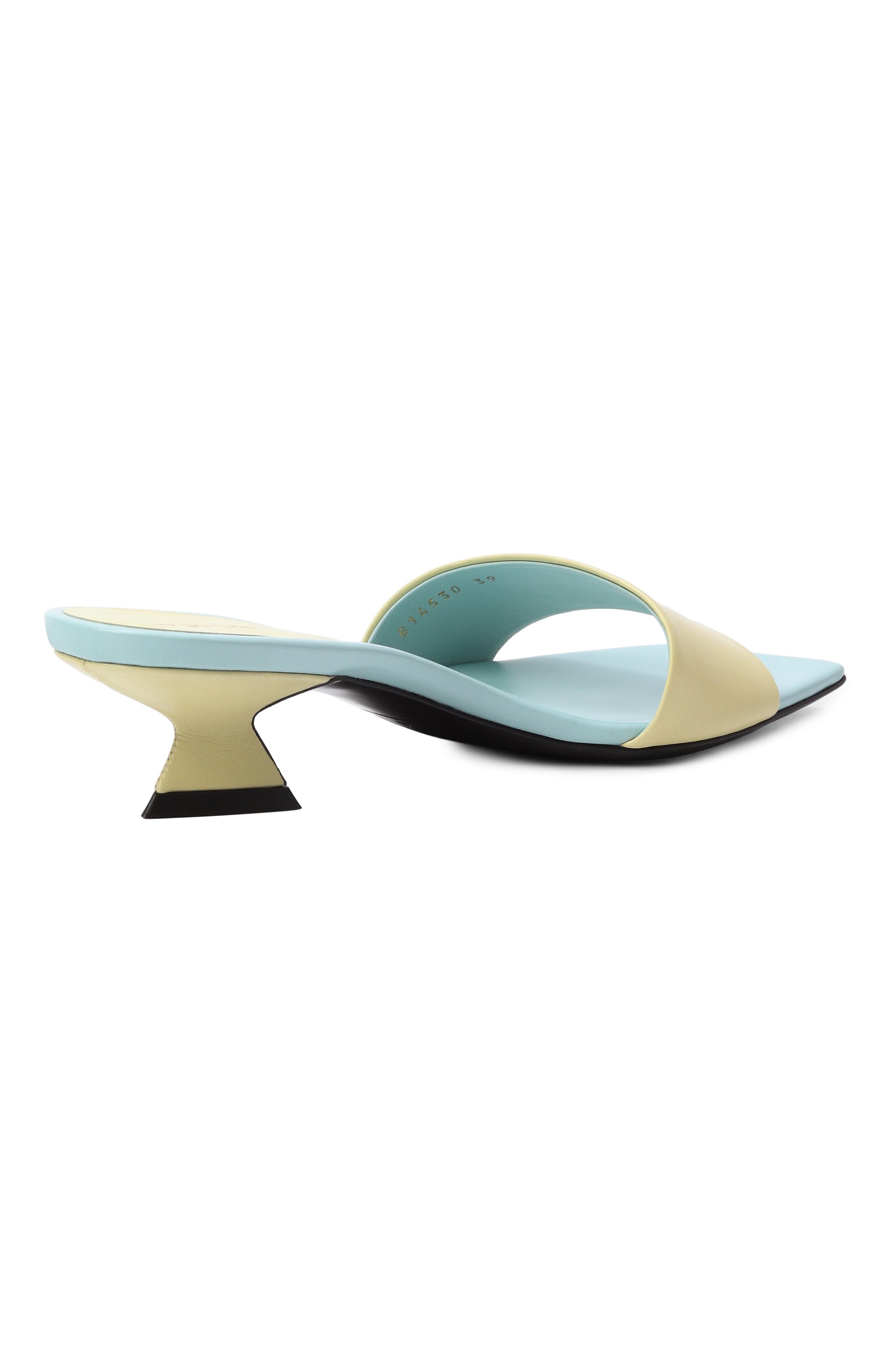 Кожаные мюли sculpt 40 SERGIO ROSSI желтого цвета по цене 78600 руб., арт. B14530/MCPT04, фото 5 Кожаные мюли sculpt 40 SERGIO ROSSI, арт. B14530/MCPT04, фото 5